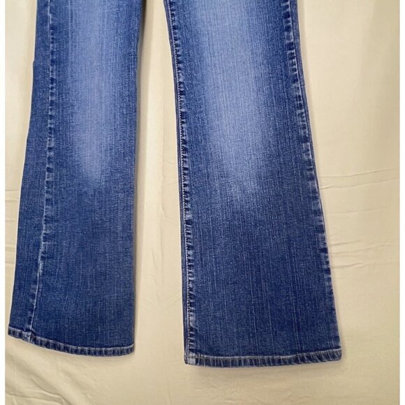 Vintage Y2K Anchor Blue Bootcut Jeans Women's 11 Dark Wash Denim Low Rise 31x31 - Picture 4 of 10